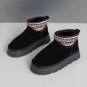 Women's Winter Outdoor Snow Boots - Fleece-Lined Shoes Slip-Resistant Platform Sneakers