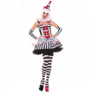 Cute Circus Clown Costume Women Halloween Cosplay Outfit Fluffy Tutu Skirt PQ7081