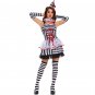 Cute Circus Clown Costume Women Halloween Cosplay Outfit Fluffy Tutu Skirt for Role Playing