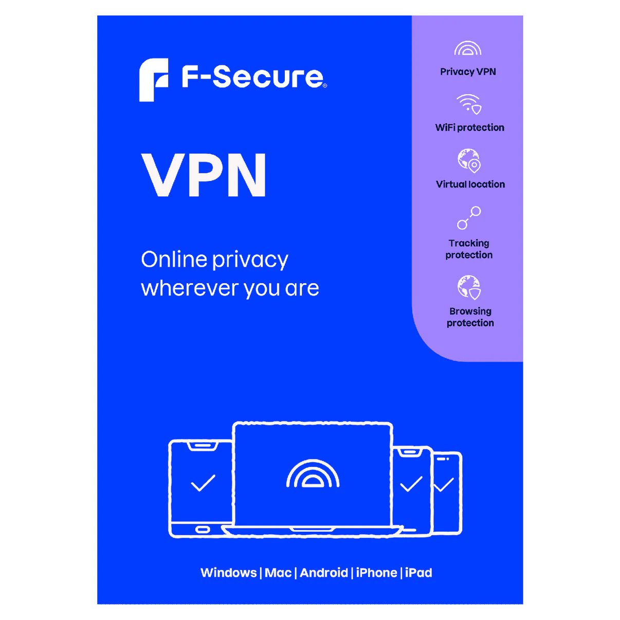 F-Secure VPN, 5 Devices, 1 Year - Global