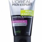 L'Oreal Men Expert Pure & Matte Charcoal Black Scrub  Face Wash 100ml