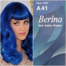 Berina Permanent Hair Dye Cream Blue Color # A41
