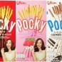 3 Boxes  Pocky Biscuit Stick Chocolate Cookie & Cream and Strawberry