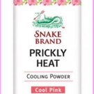 SNAKE BRAND PRICKLY HEAT  COOL PINK  COOLING POWDER 150g