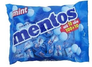 110 Pcs Mentos Candy Mint Chewy Dragees