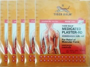 Tiger Balm Plaster Heat Patch Relief of Muscular Pains 7X10 cm # Free Tracking