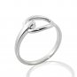Silver Dew 925 Sterling Silver Interlock Knot Adjustable Beach Toe Ring for Women & Girls
