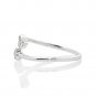 Silver Dew 925 Sterling Silver Heart Bypass Adjustable Delicate Toe Ring for Beach Wear