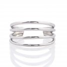 Silver Dew Plain Split Wire Shank 925 Sterling Silver Toe Ring Jewelry