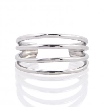 Silver Dew Plain Split Wire Shank 925 Sterling Silver Toe Ring Jewelry