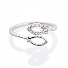Silver Dew 925 Sterling Silver Classic bypass Halo Marquise Shape Toe Ring for Women
