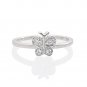 Silver Dew 925 Sterling Silver Mini Butterfly CZ Diamond Adjustable Toe Ring