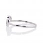 Silver Dew 925 Sterling Silver Double Heart Shape Midi Toe Ring for Womens