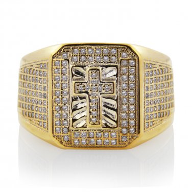 925 Sterling Silver Fashion Men's Ring In Simulated Diamond From Silver Dew