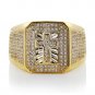925 Sterling Silver Fashion Men's Ring In Simulated Diamond From Silver Dew