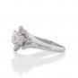 Silver Dew 925 Sterling Silver  Beautiful Lotus Wedding Ring