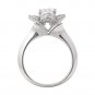 Silver Dew 925 Sterling Silver  Beautiful Lotus Wedding Ring
