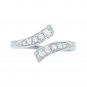 Silver Dew 925 Sterling Silver Charming Open Bypass Toe ring For Girls & Women