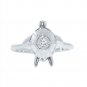 Silver Dew Tortoise 925 Sterling Silver Adjustable Toe Ring Everyday Jewelry for Women