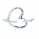 Silver Dew Open Heart Adjustable Toe Ring in 925 Sterling Silver Great Present for Womens