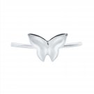 Silver Dew Butterfly Adjustable Toe Ring For Ladies in Sterling Silver. Birthday, Anniversary Gifts