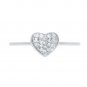 Silver Dew Heart CZ Diamond Minimalist 925 Sterling Silver Adjustable Toe Ring