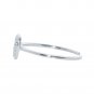 Silver Dew Heart CZ Diamond Minimalist 925 Sterling Silver Adjustable Toe Ring