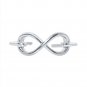 Silver Dew 925 Sterling Silver Open Adjustable Infinity Toe Ring for Women & Girls