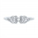 Silver Dew White Floral Leaf 925 Sterling Silver Adjustable Toe Ring For ladies & Girls
