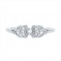 Silver Dew White Floral Leaf 925 Sterling Silver Adjustable Toe Ring For ladies & Girls