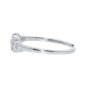 Silver Dew White Floral Leaf 925 Sterling Silver Adjustable Toe Ring For ladies & Girls