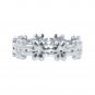 Silver Dew Floral Adjustable Toe Ring In 925 Sterling Silver White Gold Rhodium Plated