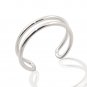 Silver Dew Split Shank Open Adjustable Toe Ring in 925 Sterling Silver For Ladies