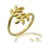 Silver Dew Bypass Leaf 925 Sterling Silver Adjustable Floral Toe Ring Gift for Her