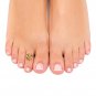 Silver Dew Bypass Leaf 925 Sterling Silver Adjustable Floral Toe Ring Gift for Her