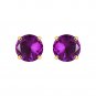Silver Dew 925 Sterling Silver Purple Amethyst Solitaire Everyday Studs Earring For Women
