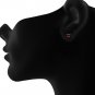 Silver Dew 925 Sterling Silver Red Garnet Studs Earring For Women In Yellow Gold Plated