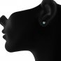 925 Sterling Silver Yellow Gold Plated 5mm Blue Topaz Heart Solitaire Studs Earrings For Women