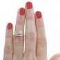 Silver Dew Diamond Cluster 925 sterling Silver Adjustable Toe Ring  For Women