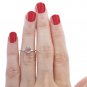 Silver Dew Open Heart Mini 925 Sterling Silver adjustable Toe Ring for Women