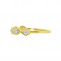 Silver Dew 925 Sterling Silver Gold Plated Marquise Shape CZ Diamond Adjustable Toe Ring For Women
