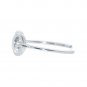 Silver Dew 925 Sterling Silver Infinity Adjustable Toe Ring 14k white Gold Plated
