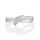 Silver Dew 925 Sterling Silver Gold Plated Infinity CZ Diamond Adjustable Toe Ring For Women