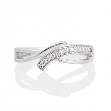 Silver Dew 925 Sterling Silver Gold Plated Infinity CZ Diamond Adjustable Toe Ring For Women