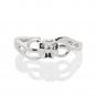 Silver Dew Clover Toe Ring Flower Toe Ring Adjustable Toe Ring Sterling Silver 14k White Gold Over