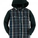 $69.50 ralph lauren boys  plaid hoodie but on down shirt