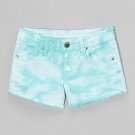 $38 Aqua Girls Tie dye denim shorts size 6