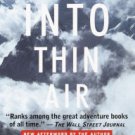Into Thin Air: A Personal Account of the Mount Everest Disaster Hardcover Best seller