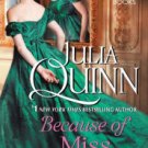 Because of Miss Bridgerton Hardcover Best seller