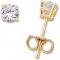 Moissanite Solitaire Earrings, 1 ct tw